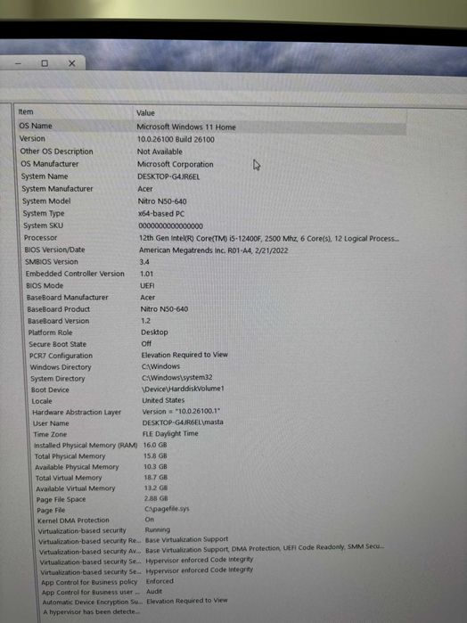 Gaming компютър 3060, i5 12400F