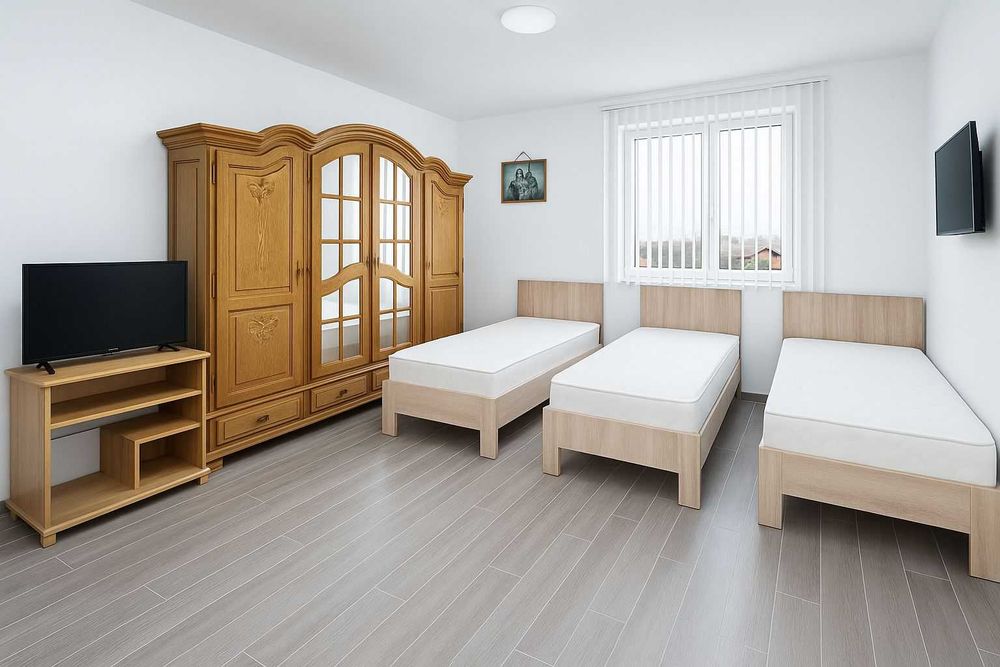 Cazare muncitori Camere spațioase, utilități incluse, facturare firmă!