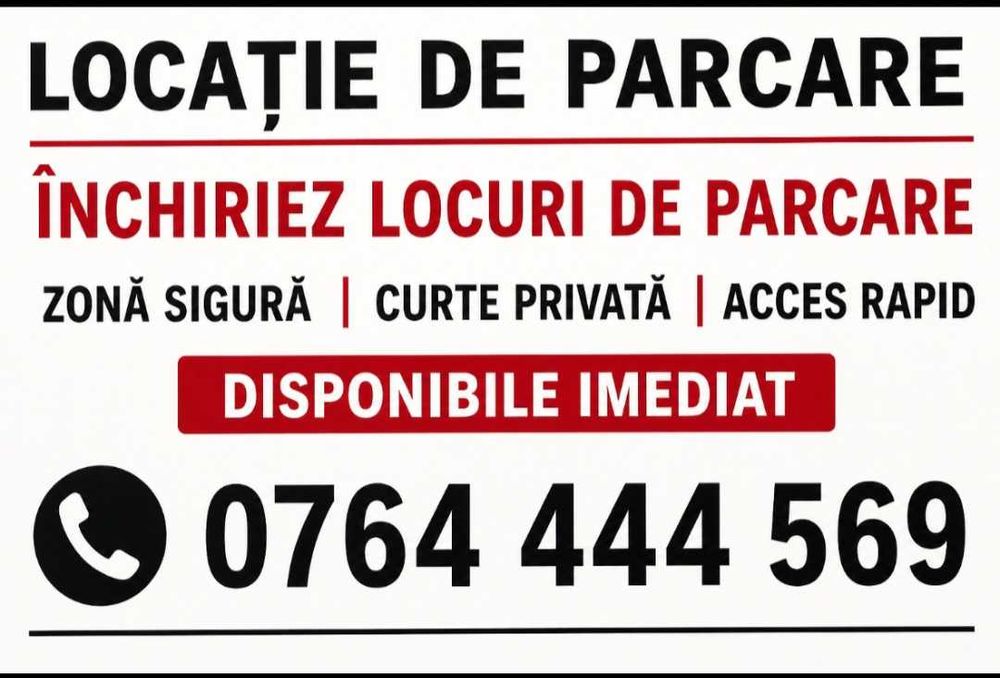 Închiriem locuri auto Calea Șerban Vodă 113
