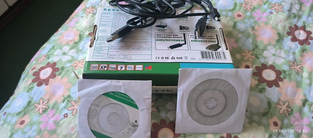 Продам внешний Блутуз адаптер и антенну к нему.