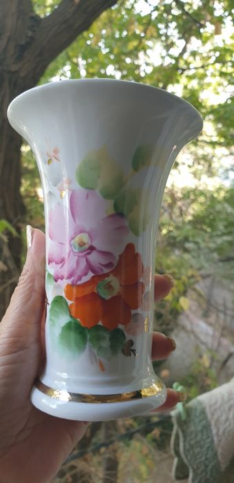 Ваза Дулево ручная роспись