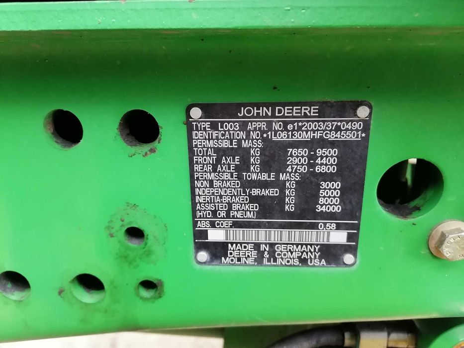 Tractor agricol John Deere 6130 M