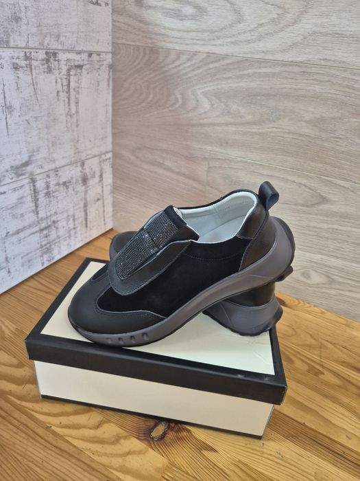 Кроссовки осенние кожа/замша