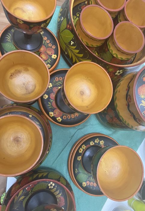 Набор посуды «Хохлома»