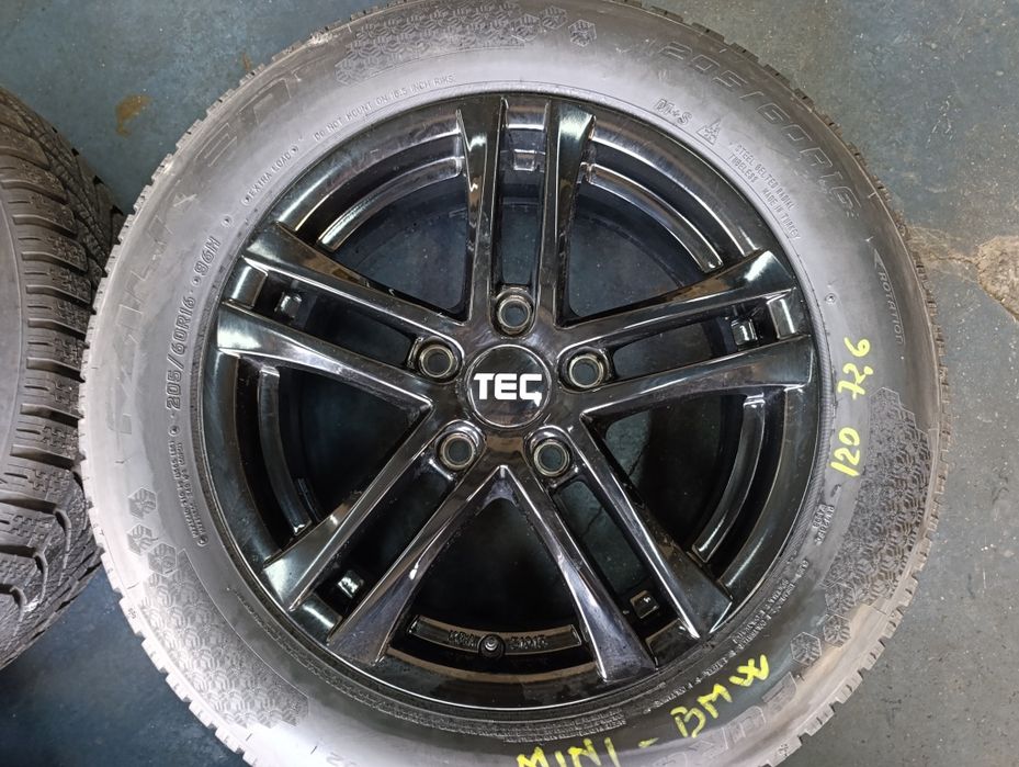 Jante BMW, Mini 5x120x72,6 anvelope iarnă 205 60 16 Falken 8mm dot2022