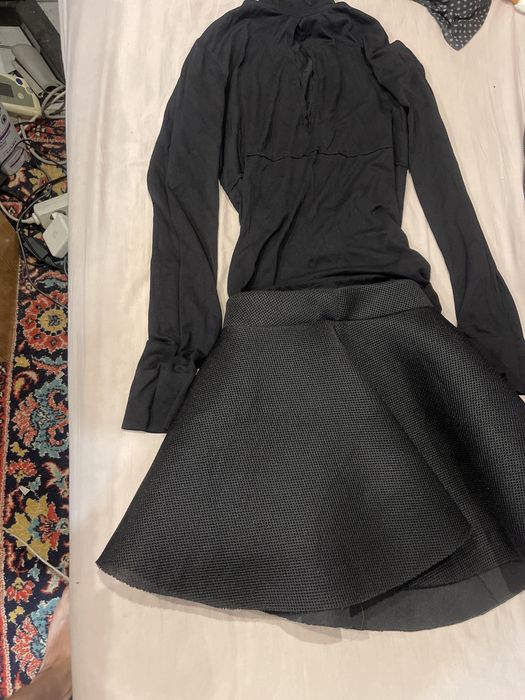 Юбка мини из неопрена