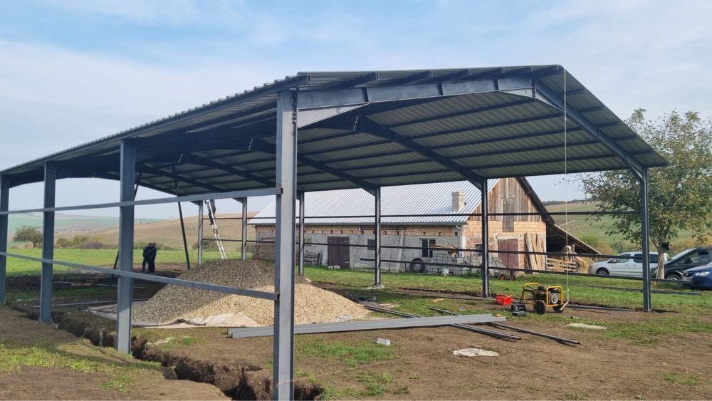 Hala metalica 15x30 x5 facem si alte inaltimi lucram fara avans