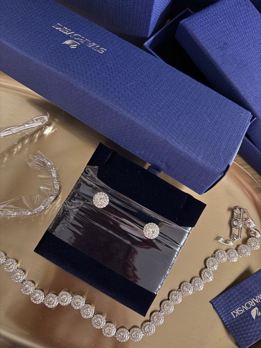 Set Swarovski Angelic Argintiu/ colier - brățară - cercei