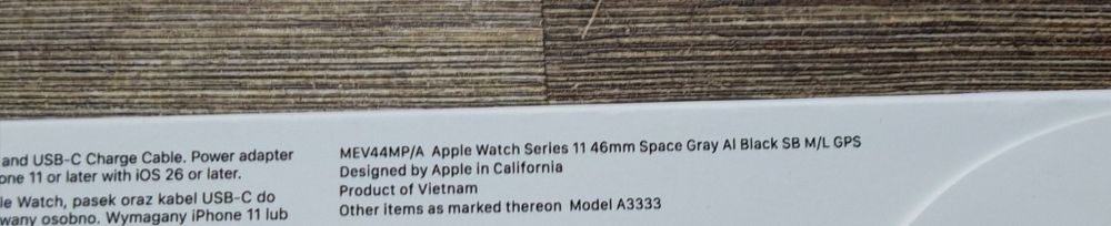 Чисто нов Apple Watch 11 46mm Гаранция