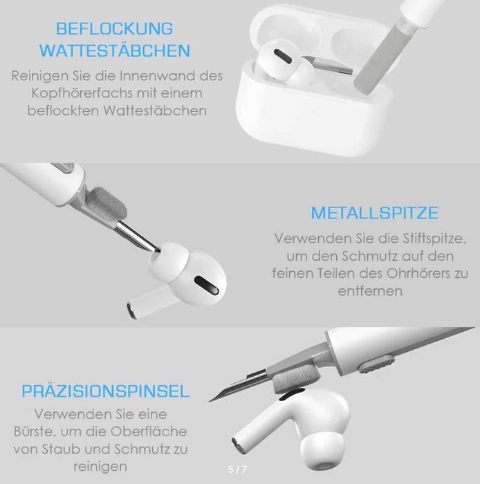 Продам набор ручка 3 в 1 для чистки Airpods наушников, телефонов и т.д