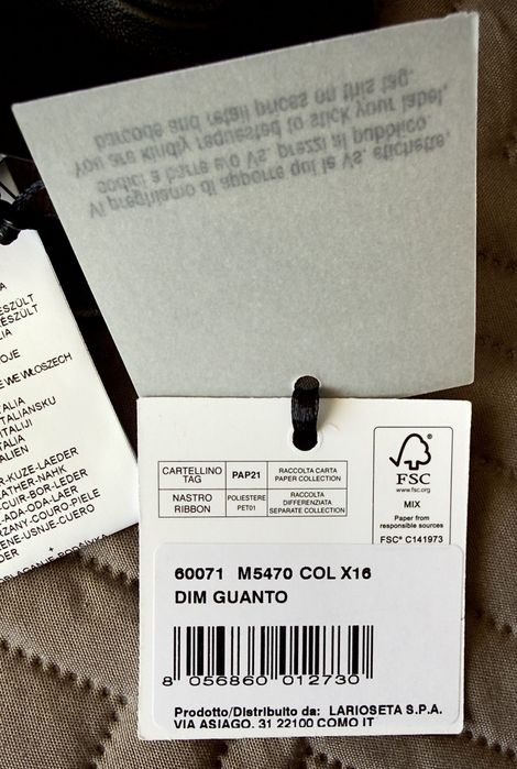 Мъжки ръкавици MOSCHINO от естествена кожа размер XL