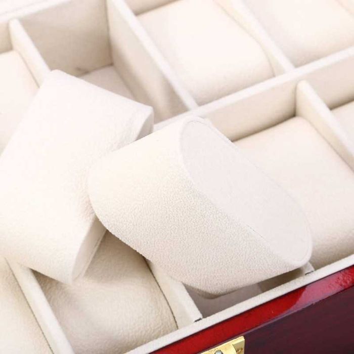 Casetă Ceasuri „Majestic Wood” – 10 Locuri, Finisaj Lemn Masiv