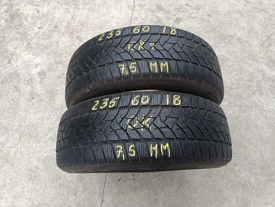 Doua anvelope iarna 235 60 18 dunlop winter sport 5 profil de 7,5 mm