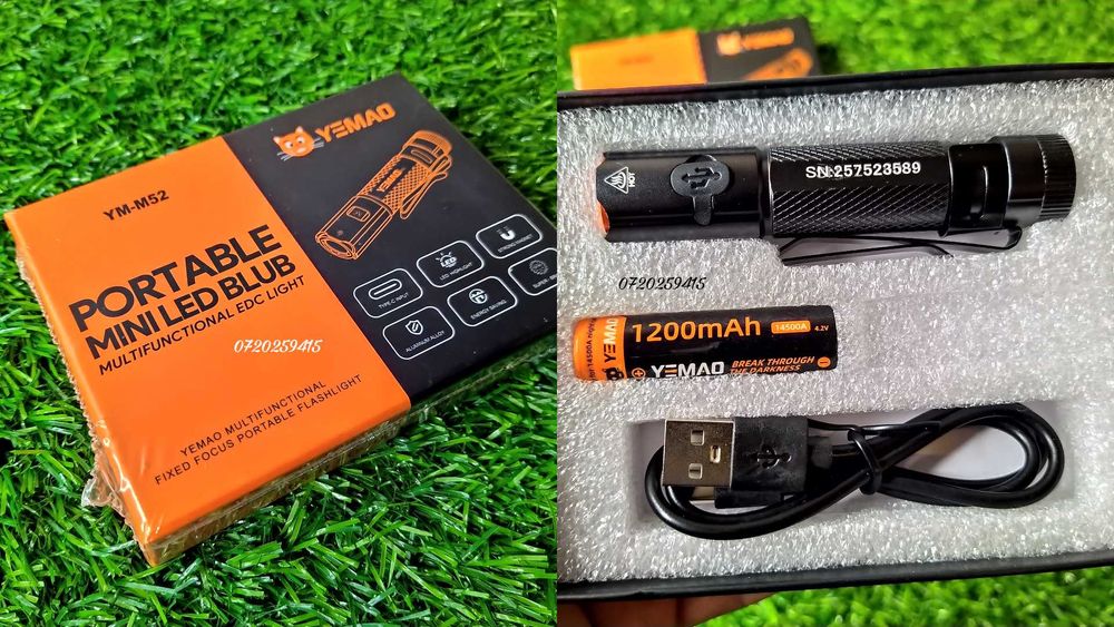 Super Oferta! Lanternă LED YEMAO YM-M52 – 1500 LM | USB-C | EDC