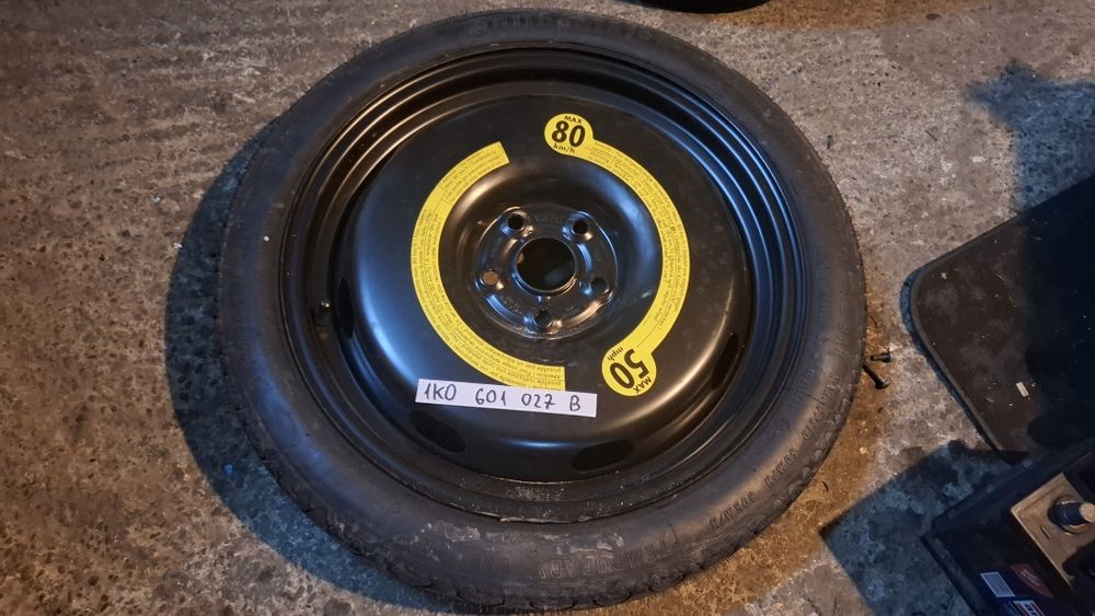 Roata rezerva slim R18 VW Golf 5 6 7, Seat, Skoda, Audi A3 8P 8V