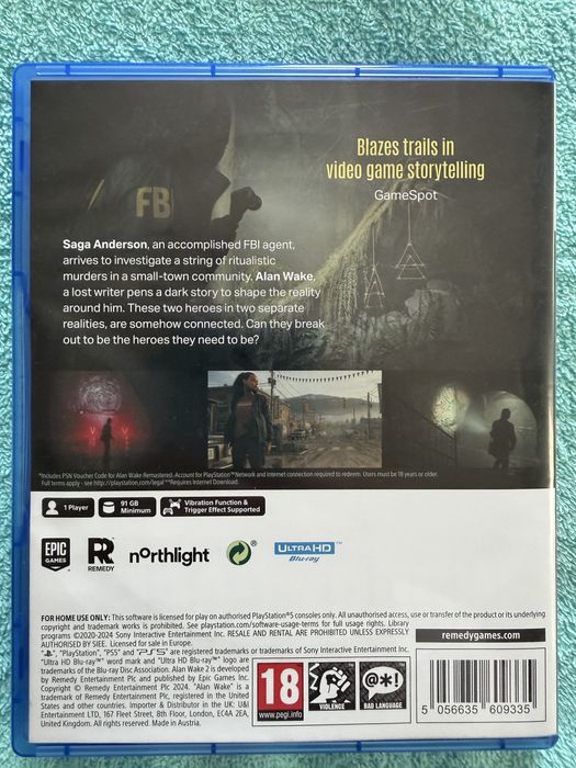 Игра Alan Wake 2 PS5