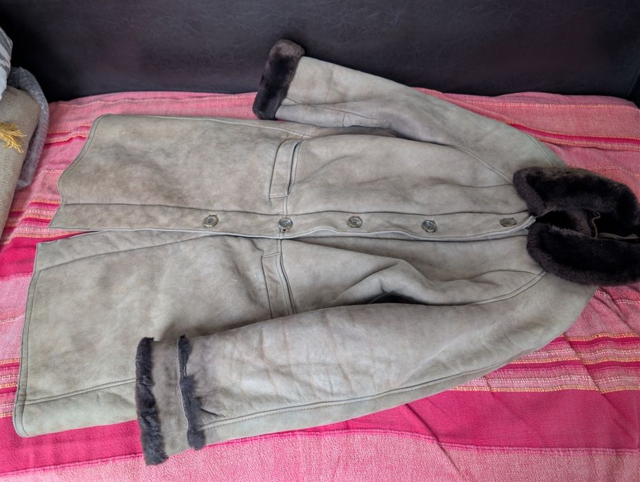 Cojoc Piele si Blana Vintage Crem