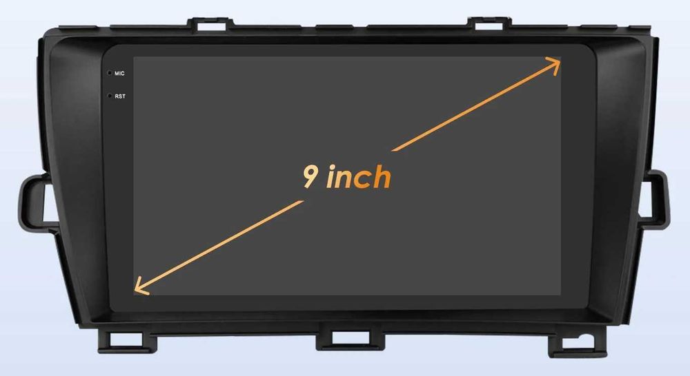 Мултимедия 9″ Android 14 за TOYOTA PRIUS III 3 CARPLAY навигация RDS
