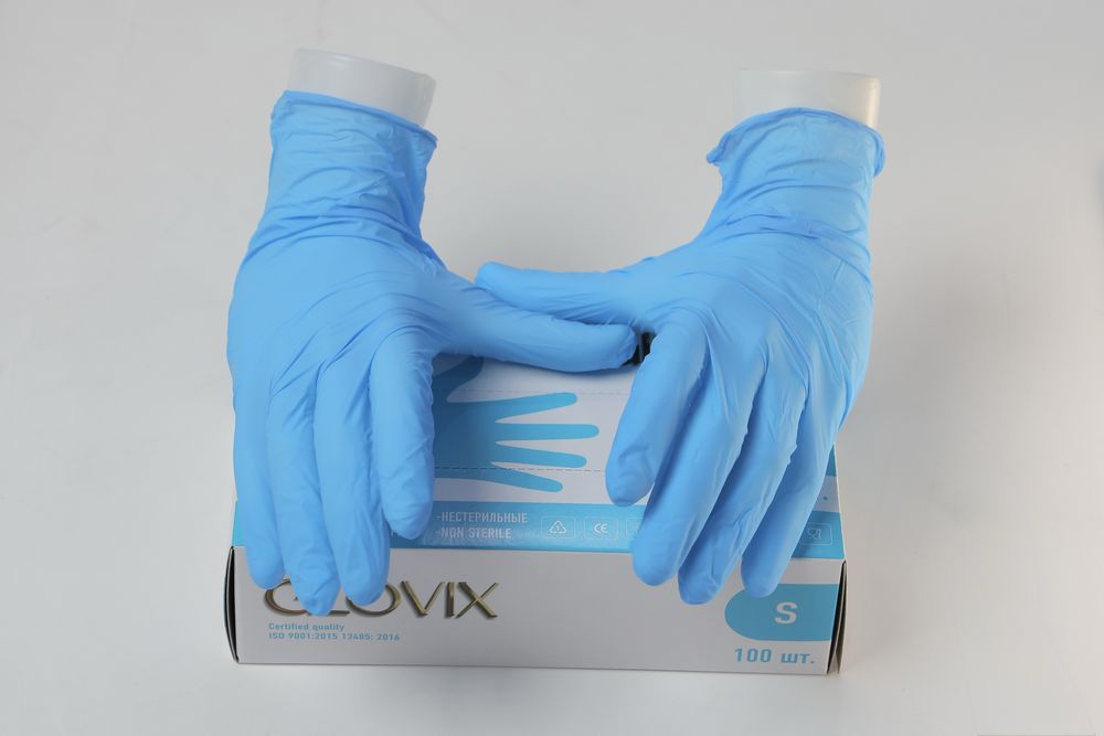 Glovix Нитриловые Перчатки ( синий )