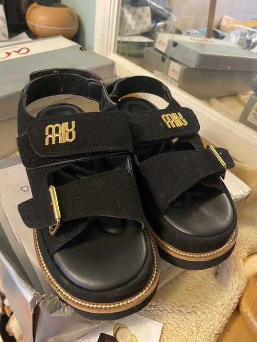 Sandale Miu Miu 39 negre