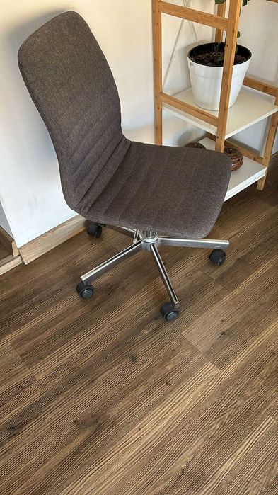 Scaun birou ABILDHOLT gri/crom Material textil 43x84x56 cm Stare buna