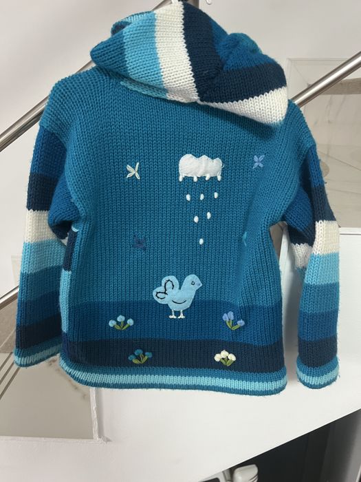 Pulover tricotat manual 98-104 cm