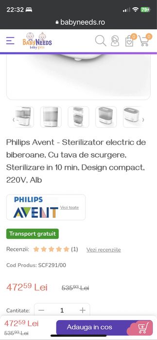 Sterilizator Phillips Avent