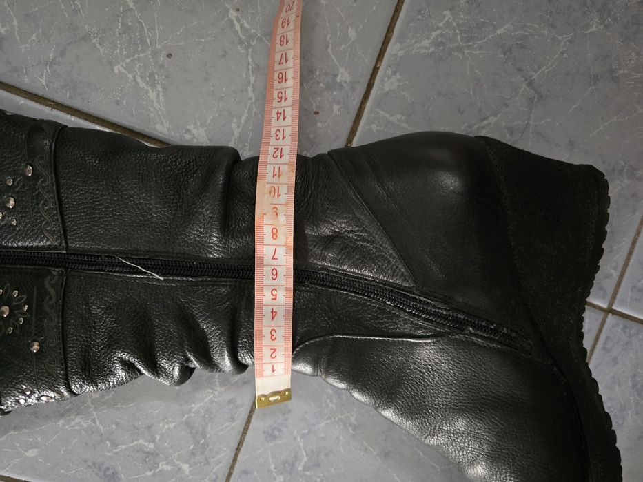 Женские кожаные сапоги натур.кожа, натур.мех.Размер 38Зима