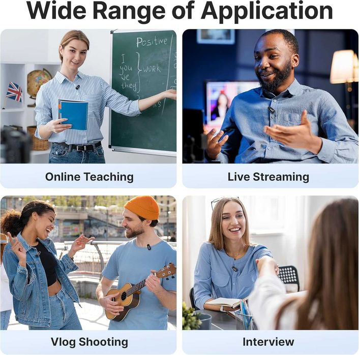 BOYA mini - Най-малките безжични микрофони (2 броя, USB-C)