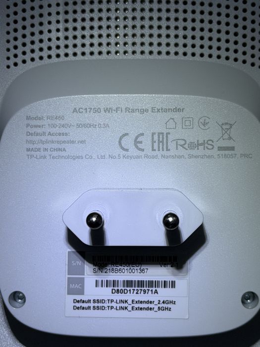 Range Extender / Access Point TP-Link RE450 AC1750 WI-FI dual band