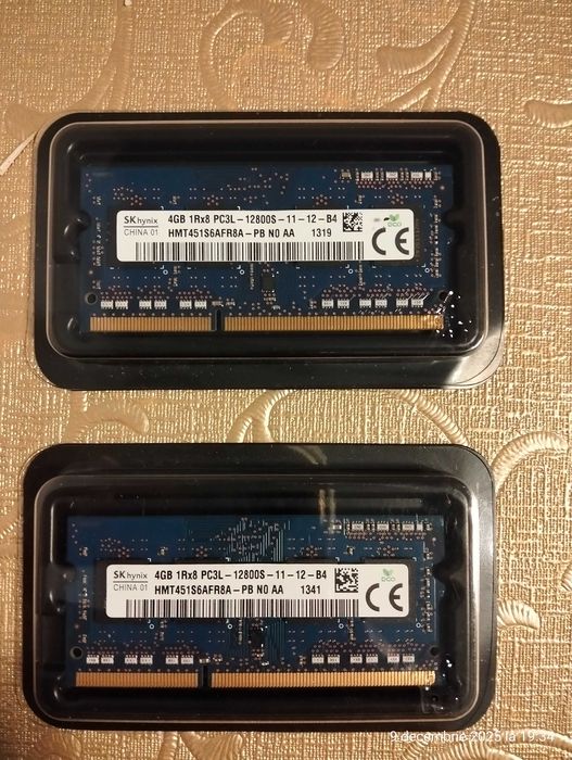 Memorii DDR3 si DDR4 pentru Laptop