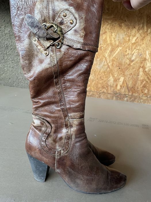 Сапоги кожанные 40 размер