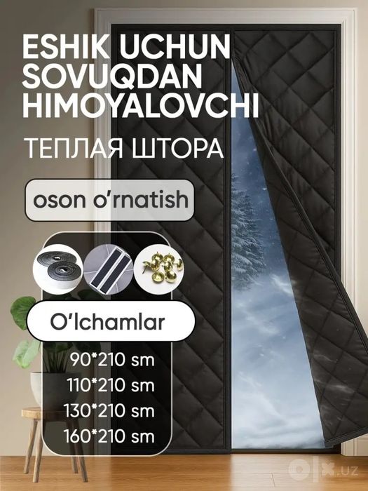 Kirish eshigi uchun issiq parda — magnitli,,