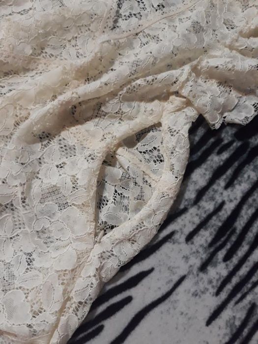 ZARA-Нова Тениска Дантела и памук -М-размер