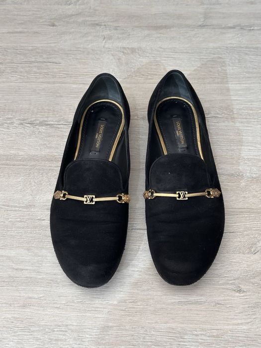 Замшевые лоферы Louis Vuitton