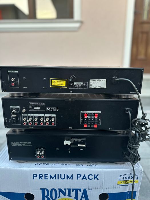 Sony STR-AV270 ; Sony CDP-297 (CD плейър) и касетен дек: