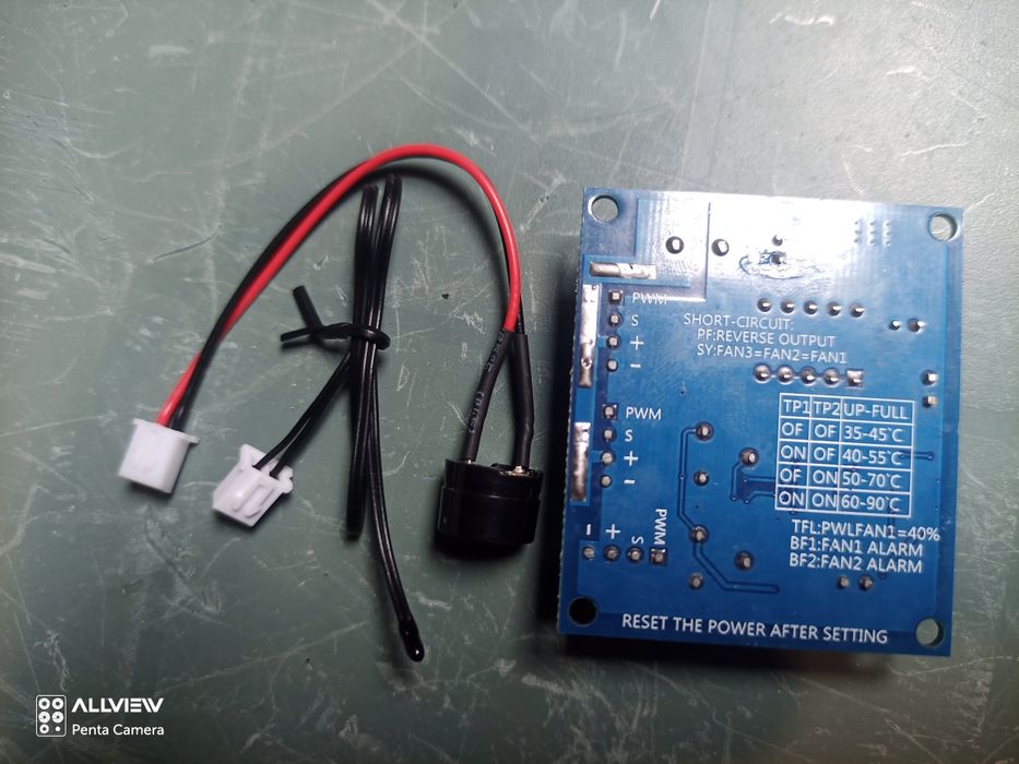 Modul temperatura și control ventilatoare