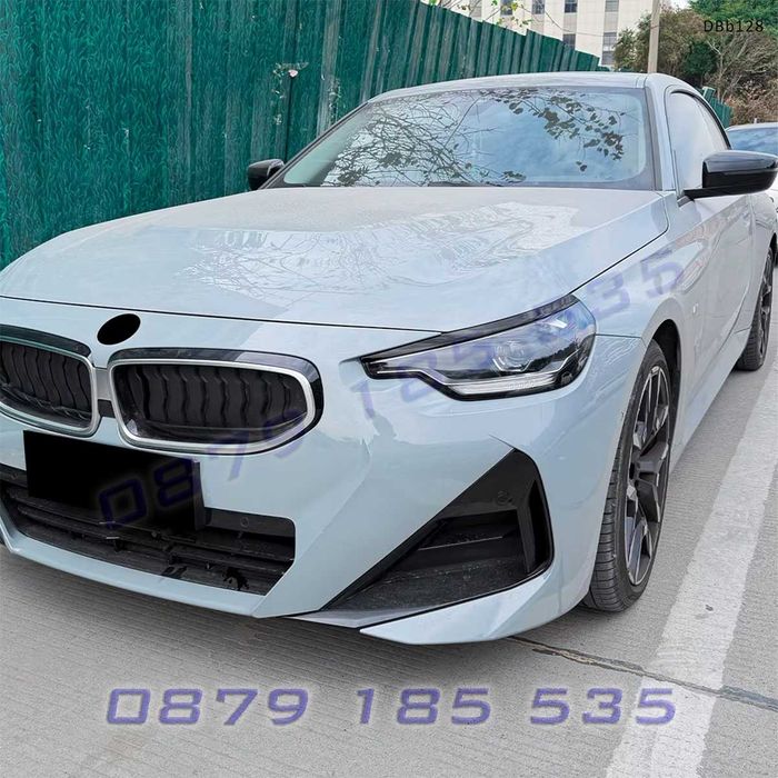 Вежди за фарове за BMW 2 G42 2022+, черен гланц – DBb128 тунинг елементи предна броня бмв г42