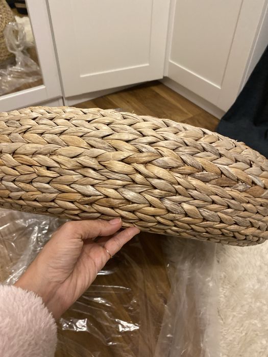 Taburet din ratan ikea , 2 bucati