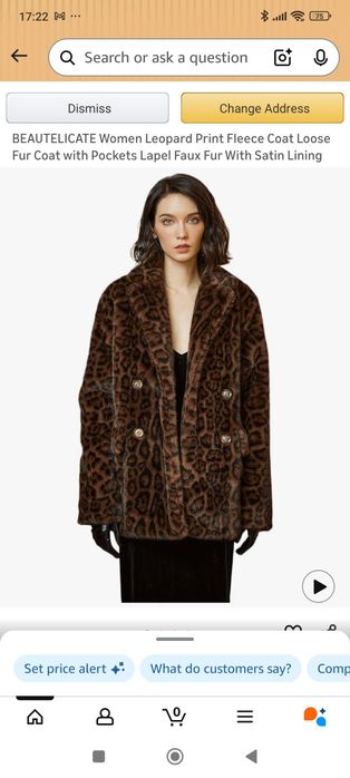 Haină blană pentru damă