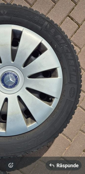 Vând anvelope de iarnă MICHELIN ALPIN  216/60 și jante de otel R17