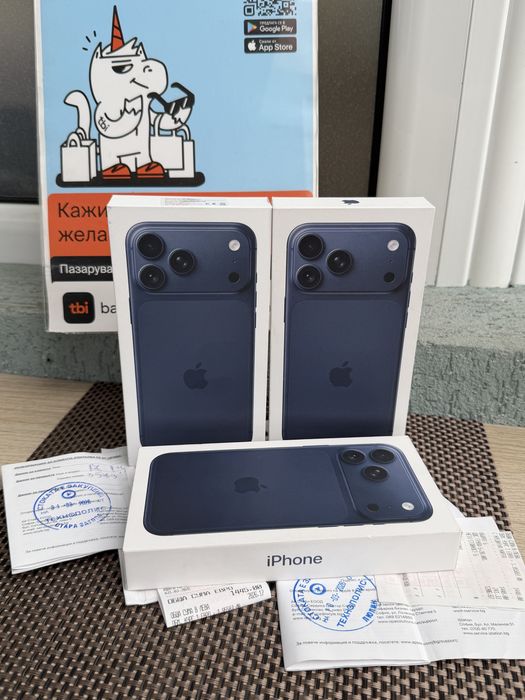 НОВИ!*iPhone 17 Pro Max*ЛИЗИНГ 48€/м BLUE айфон 17 про макс