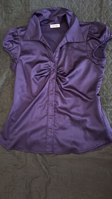 Лилава риза с къс ръкав Orsay 42 размер