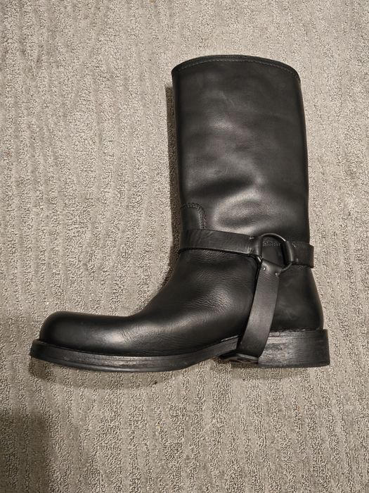 Cizme Biker HUGO (Hugo Boss) Harness – Piele Naturală – Made in Italy