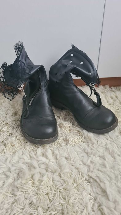 Летни боти от естествена кожа Fetish