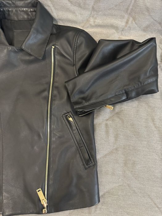 Geaca de piele  Massimo Dutti.