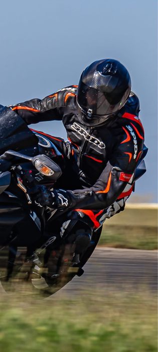 Vand Costum motocicleta Spidi Track Wind Pro L 54 + Protectie coloana/piept level 2 Alpinestars