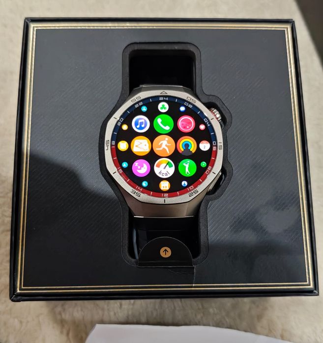 Huawei watch gt 5 pro curea titanium  garanție emag