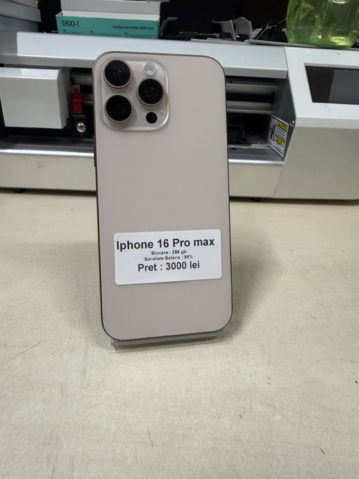 Iphone 16 pro max / 256 gb / 96% baterie / garantie
