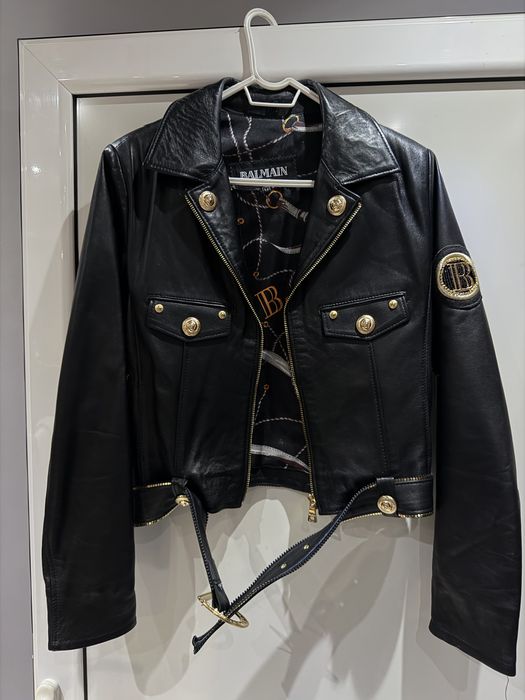 Зимни яке BALMAIN висок клас естествена кожа